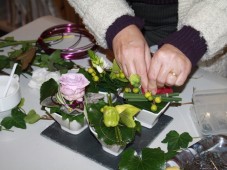 Culinair proeven en bloemschikken