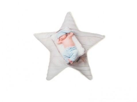 Almofada Estrela com Pêlo Personalizada (60cm x 60cm)