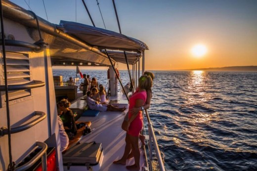 Sunset Catamaran Cruise in Marseille with Dinner - France