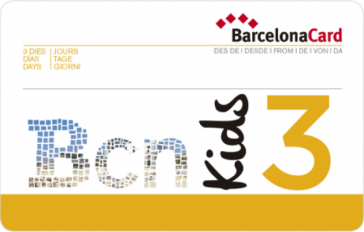 Barcelona Card 3 days for Children (4-12 years)