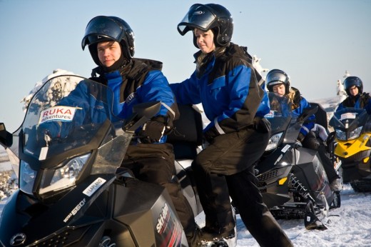 Snowmobile trip to husky and reindeer farm in Lapland, for two
