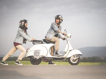 Vespa rijden in België 